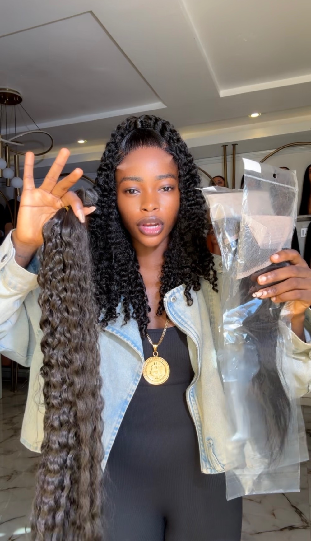 Double 14” frontal deep pony