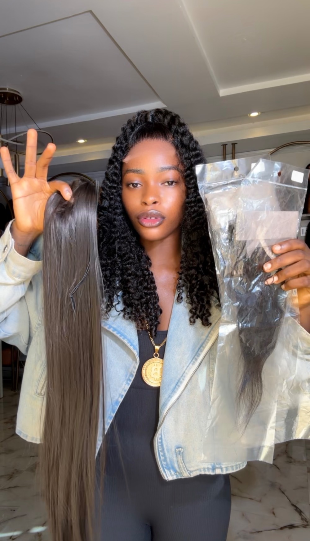 Double 10” frontal straight pony