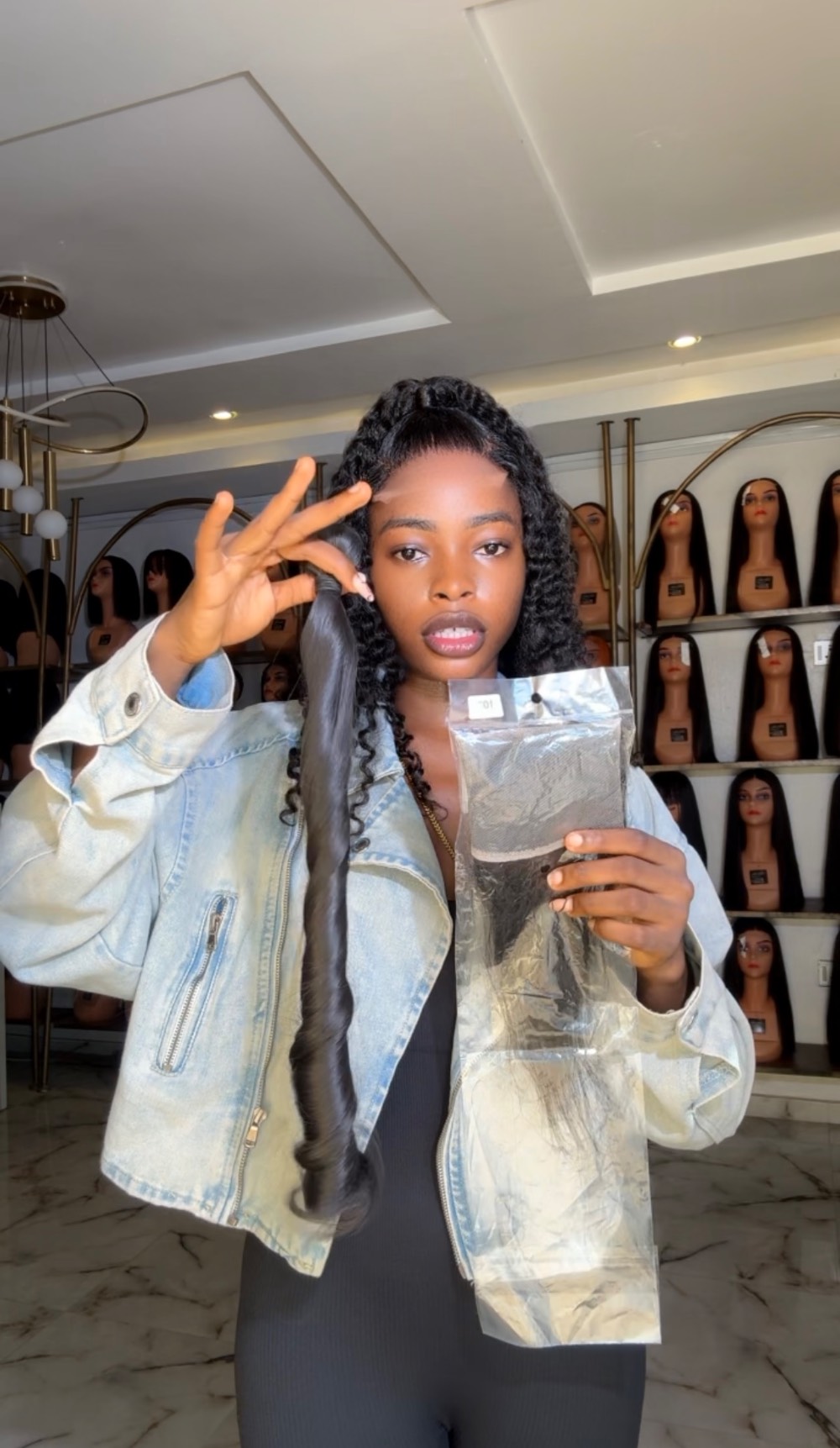 10” frontal bouncy pony