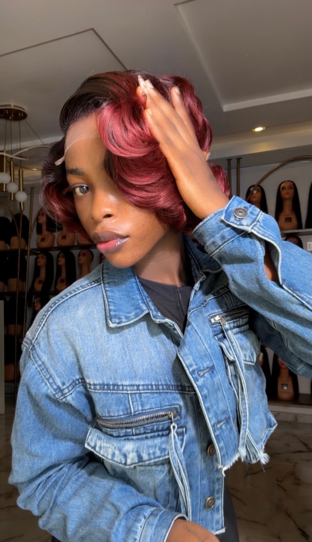 Wine and dark flip bounce