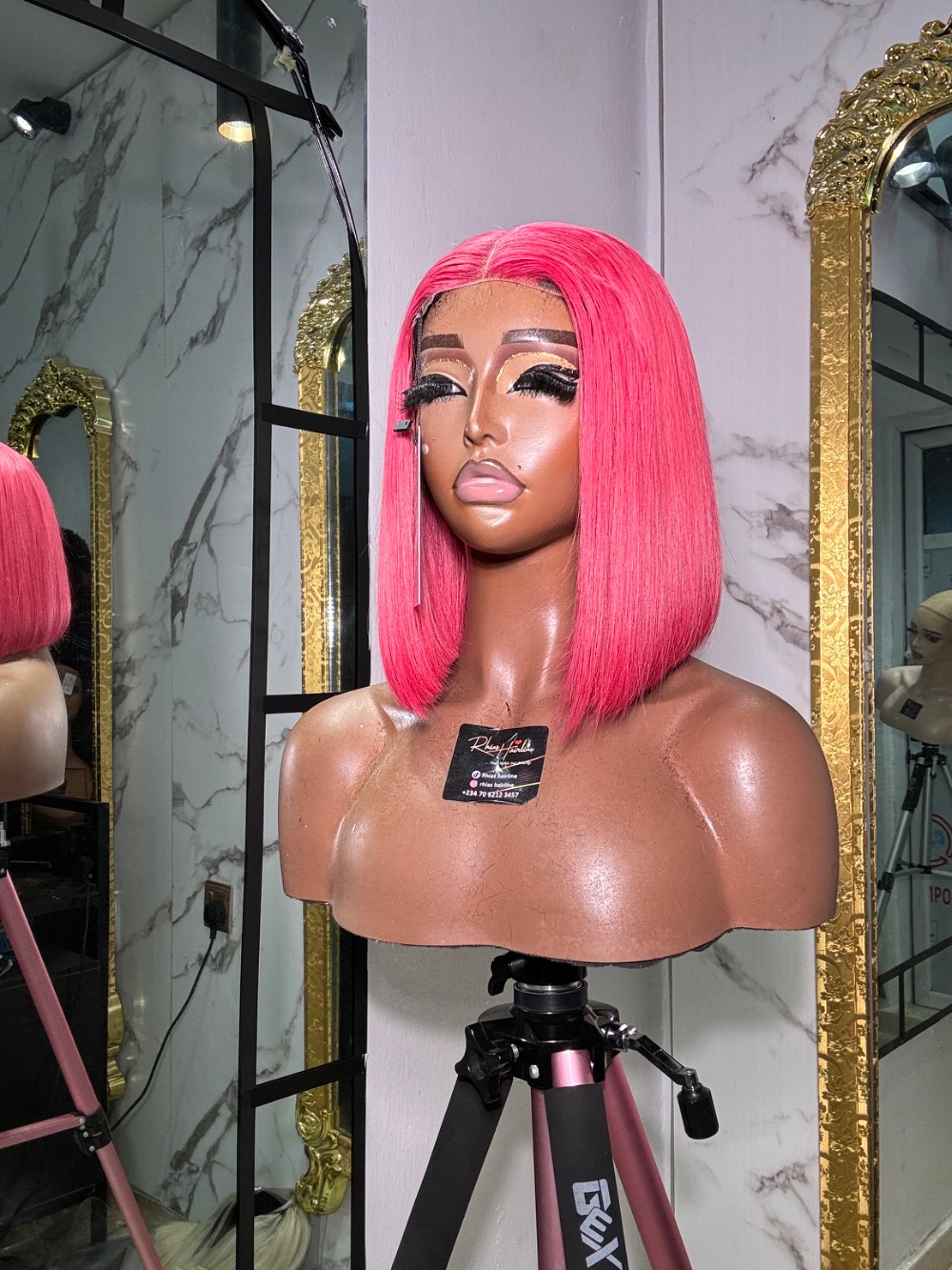 10” pink 2/4 closure