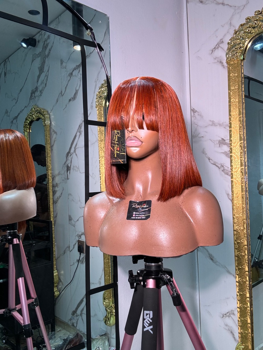 10” chestnut 2/4 closure fringe