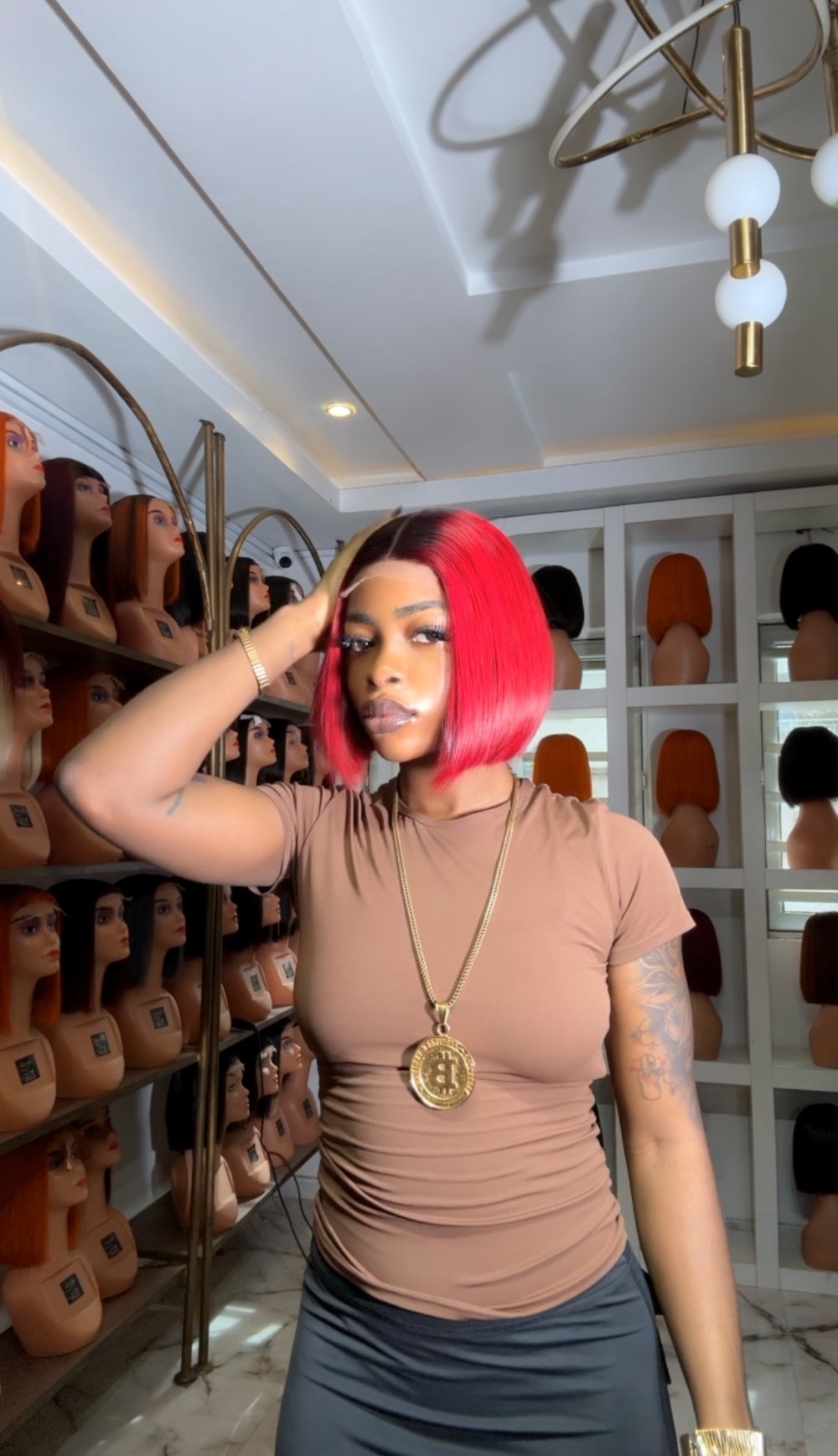 8” wine x dark 2/4 closure