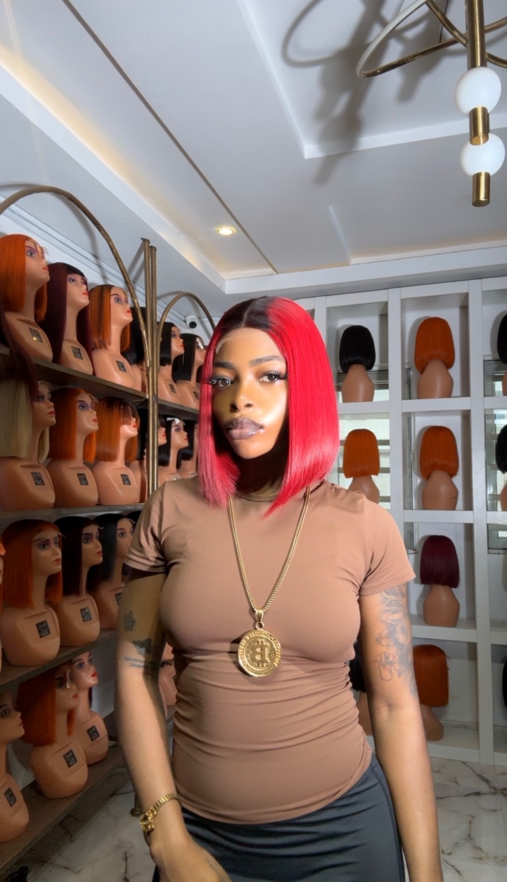 10” wine x dark 2/4 closure