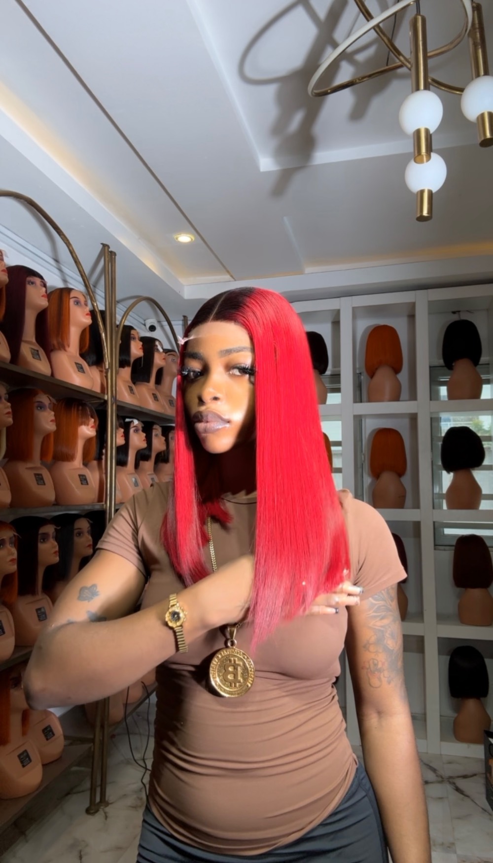 16” wine x dark 2/4 closure