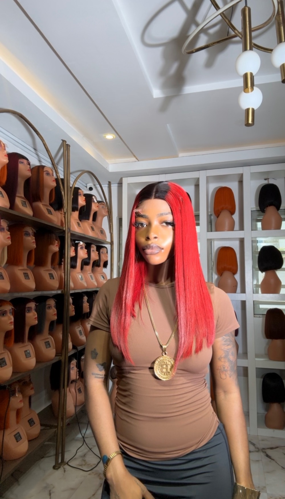 18” wine x dark 2/4 closure