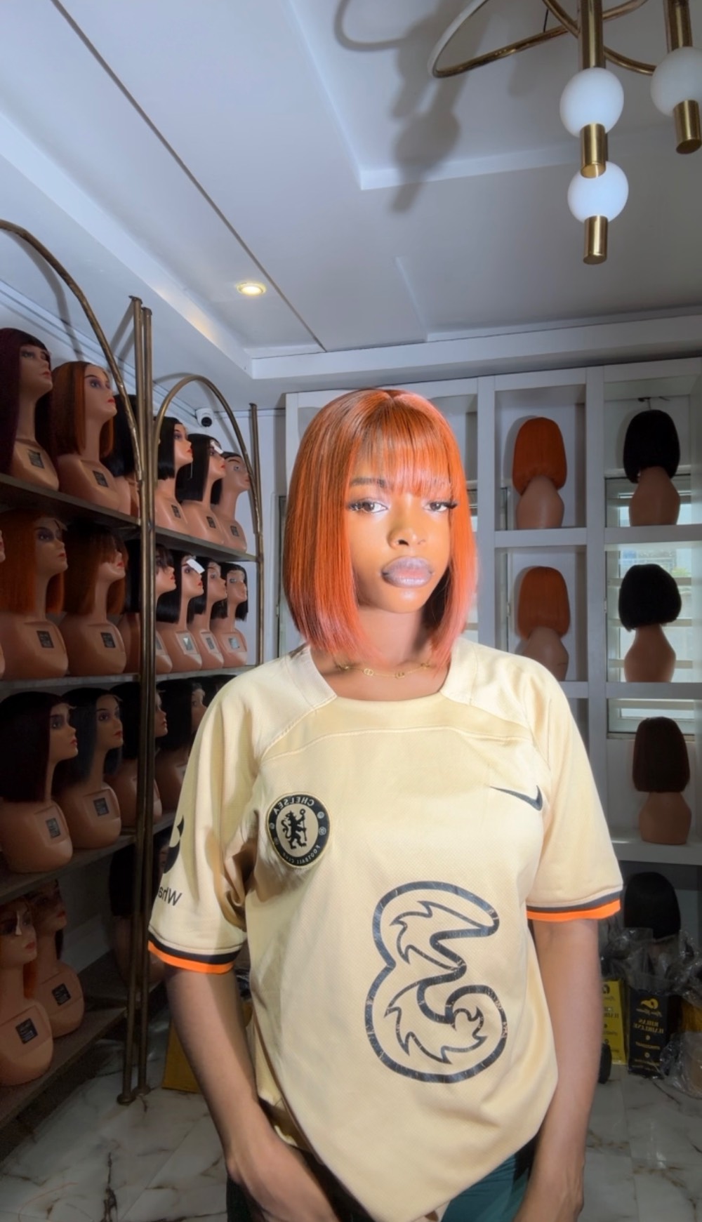 10” chestnut 2/4 closure fringe