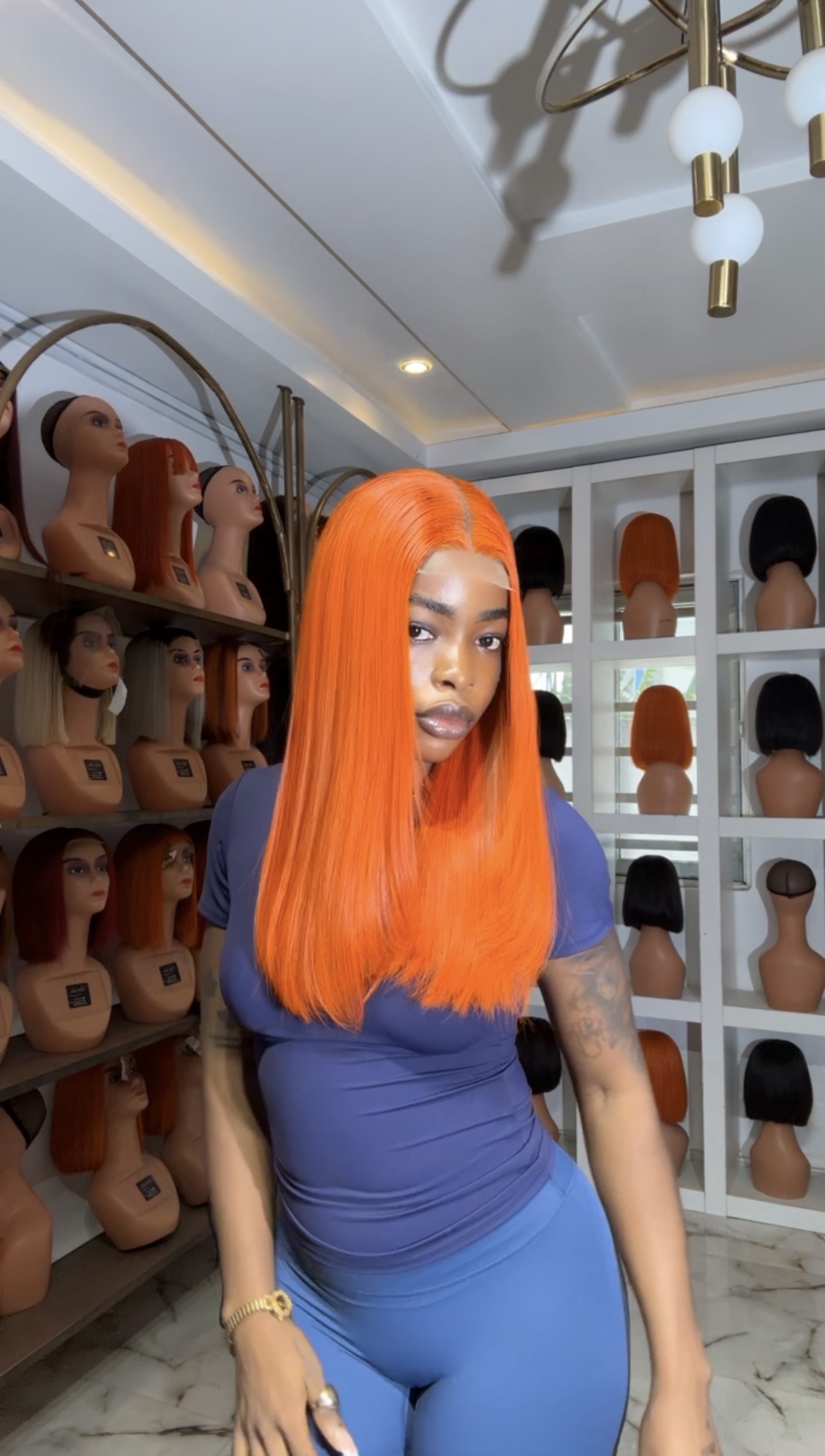 18” ginger 2/6 closure