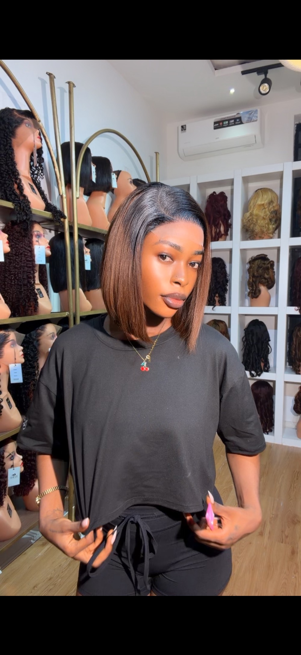 10” 5/5 honey brown x dark roots dd bone straight