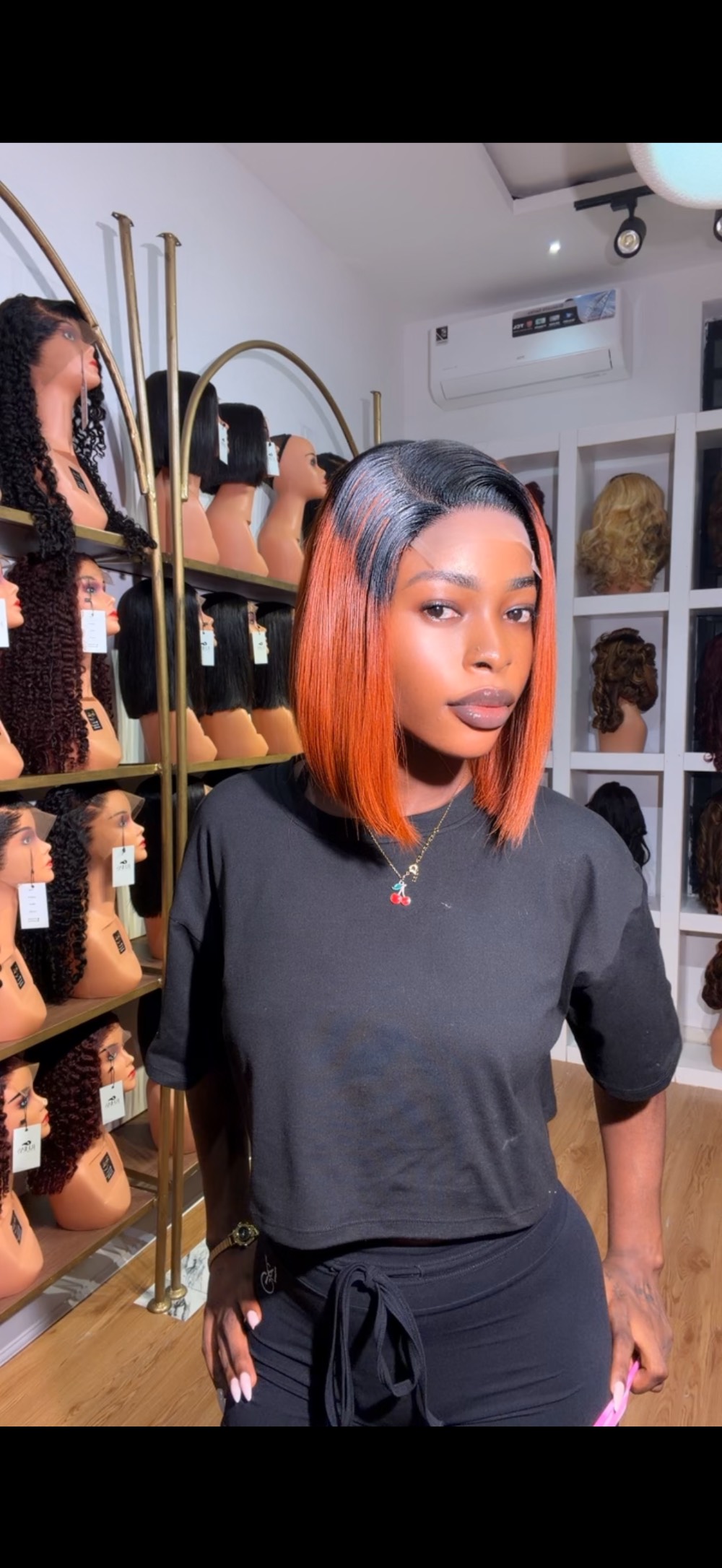 10” 5/5 ginger x dark dd bone straight