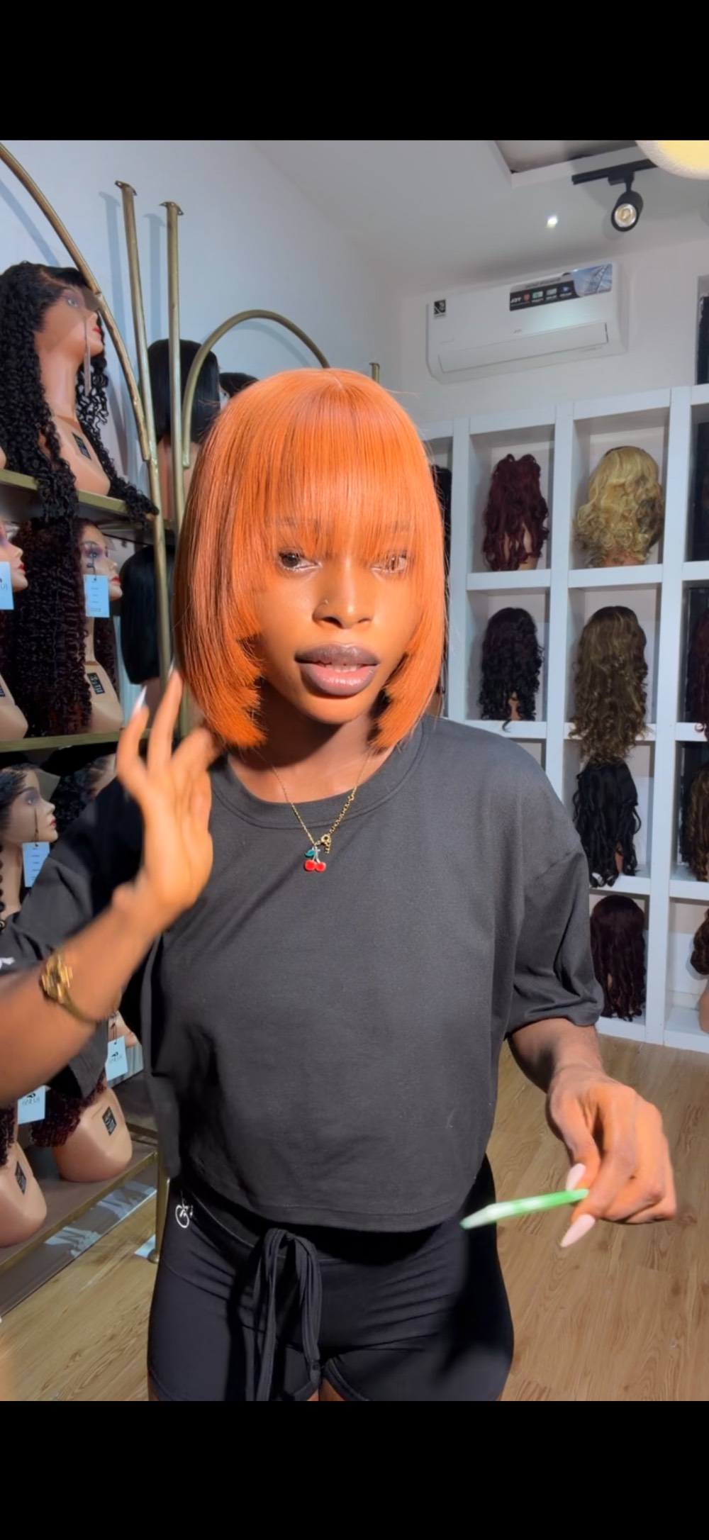 10” 2/6 ginger layers dd bone straight